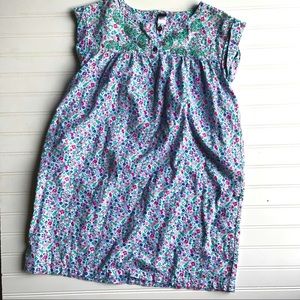 Tea Purple Floral Sleeveless Dress Sz 12